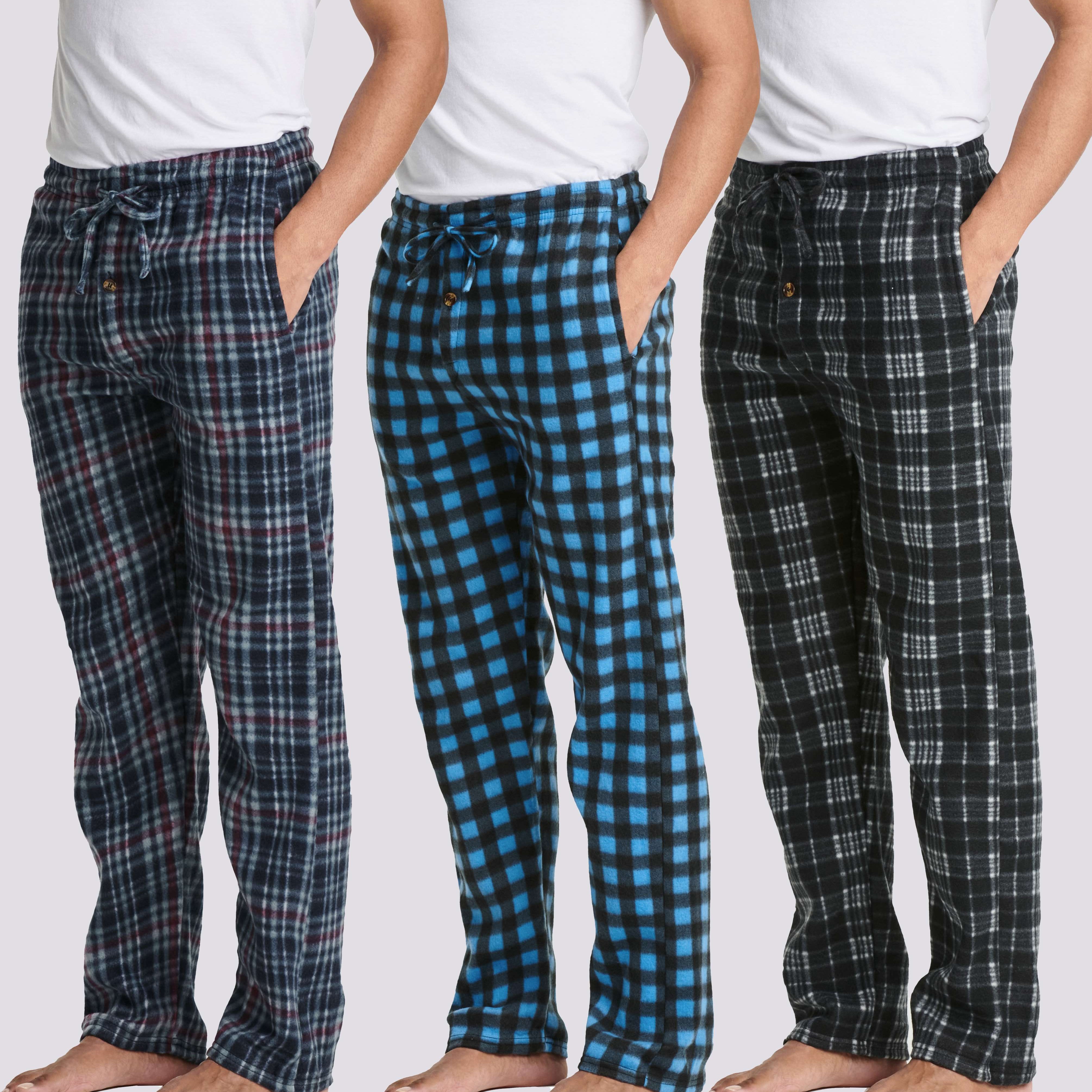 3 Pack: Mens Fleece Pajama Pants