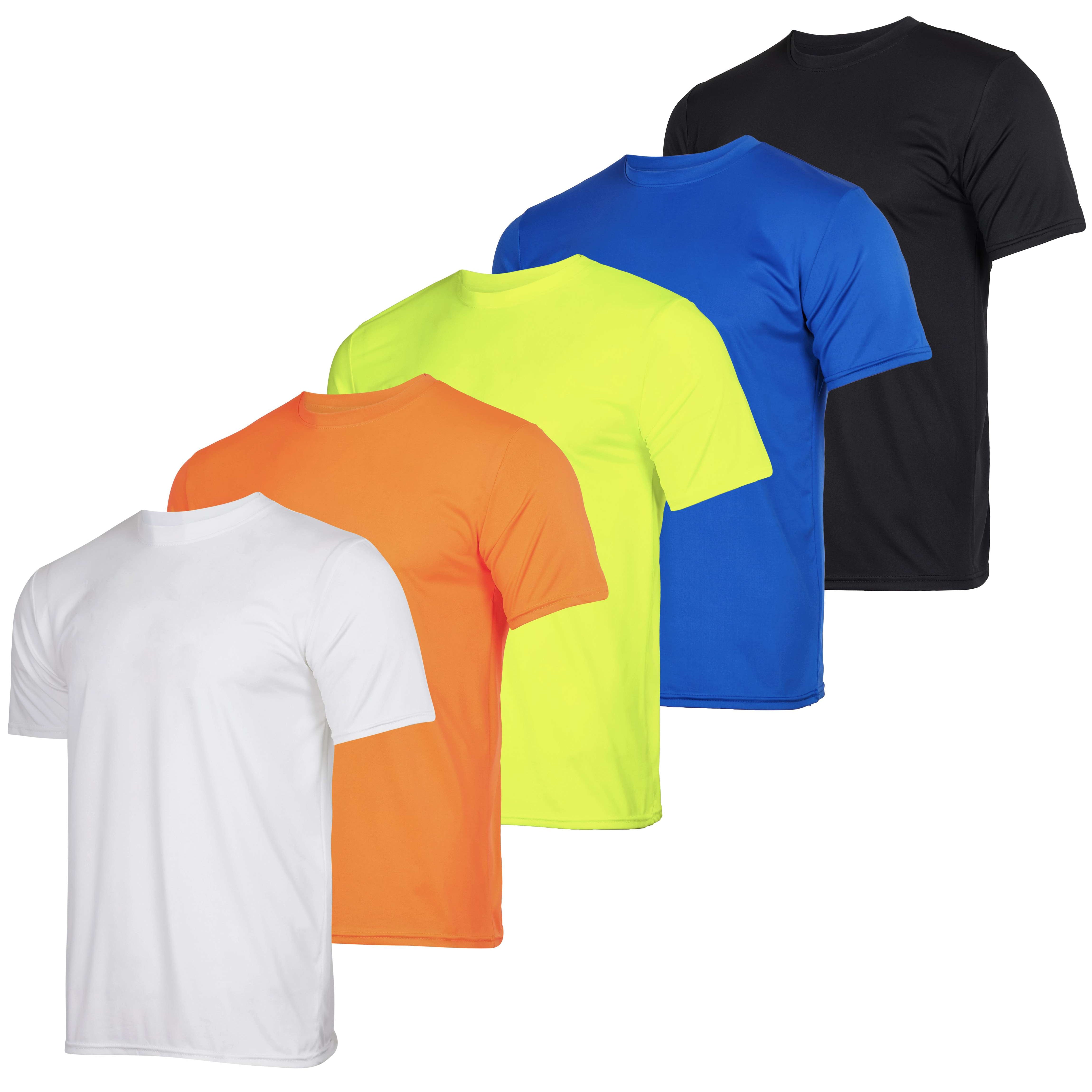 5 Pack: Boys Dry Fit Active Short-Sleeve T-Shirt