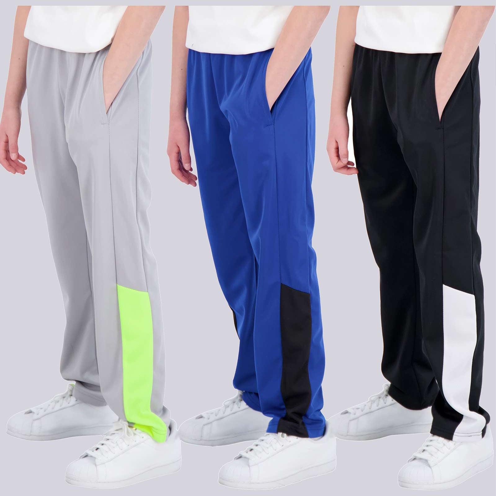 3 Pack: Boys Tricot Open Bottom Fleece-Lined Sweatpants