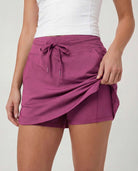 Real Essentials 3 Pack Women's 16" Skorts Skirts Pockets Athletic Golf Tennis Casual Shorts - Set 5