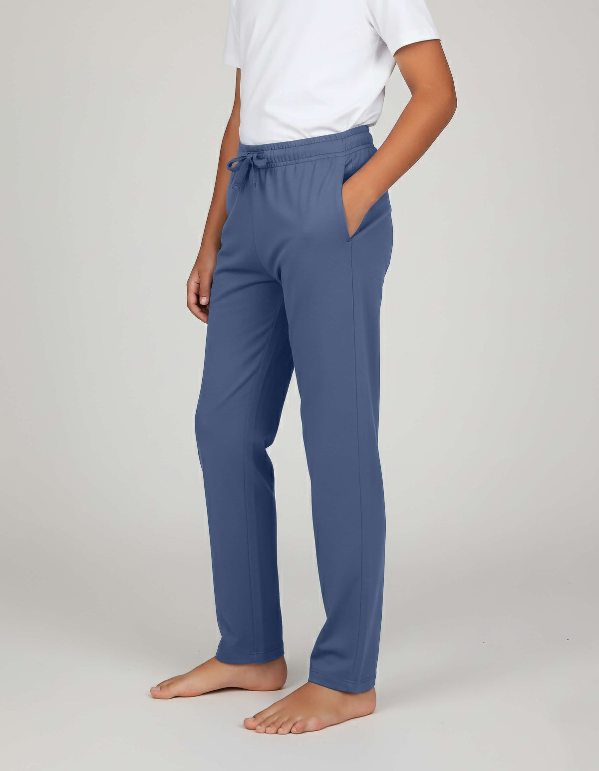 Real Essentials 3 Pack Boys' Pajama Sweatpants Joggers Open Bottom Kids Teens PJs Sweats - Set 8