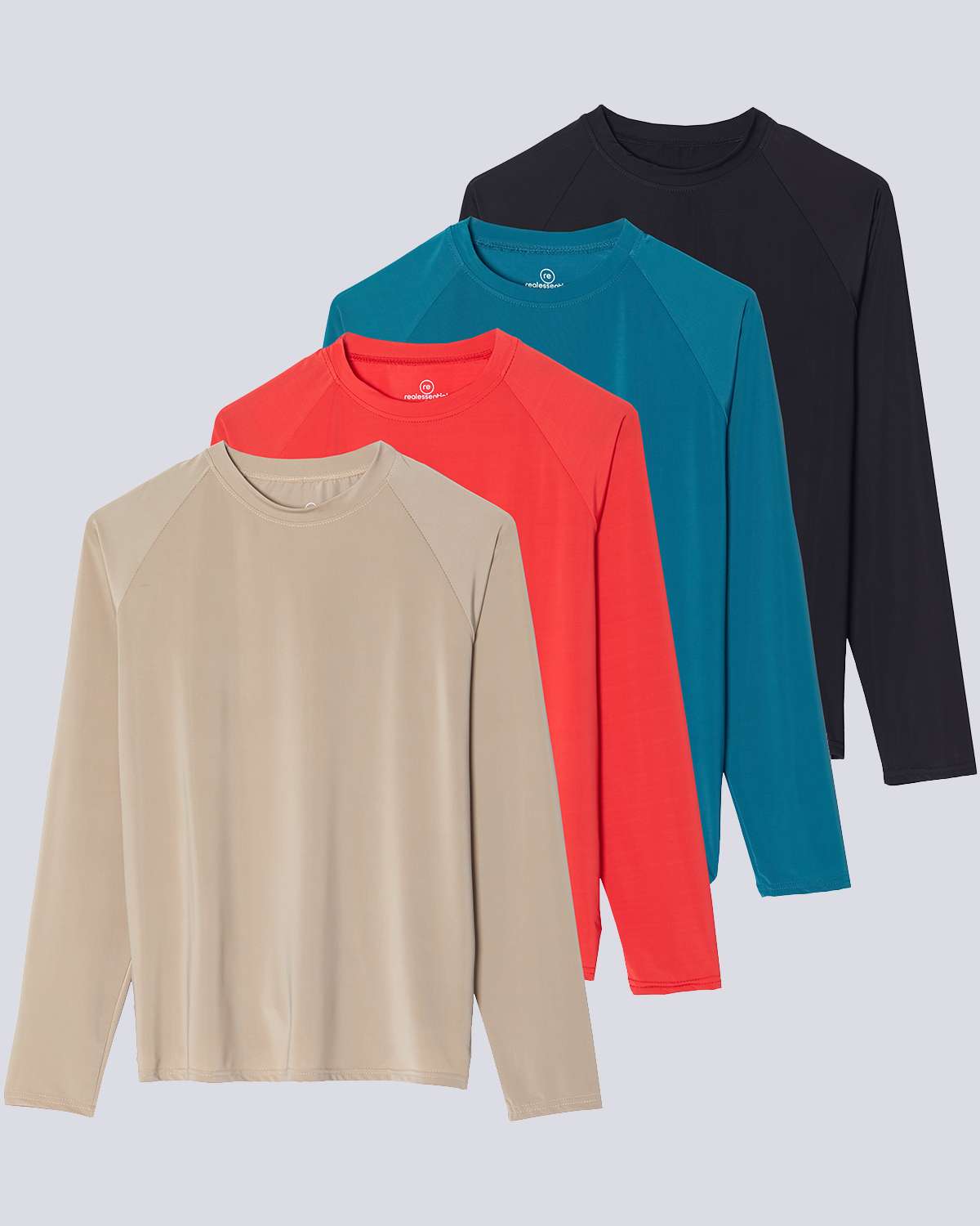 4 Pack: Women's Long Sleeve Rash Guard Shirt Swimwear UPF Sun Protection (Available In Plus Size)