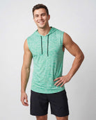 Real Essentials 3 Pack Men's Dry Fit Tank Top Hoodie Sleeveless Workout Gym Muscle Shirts - Set 7