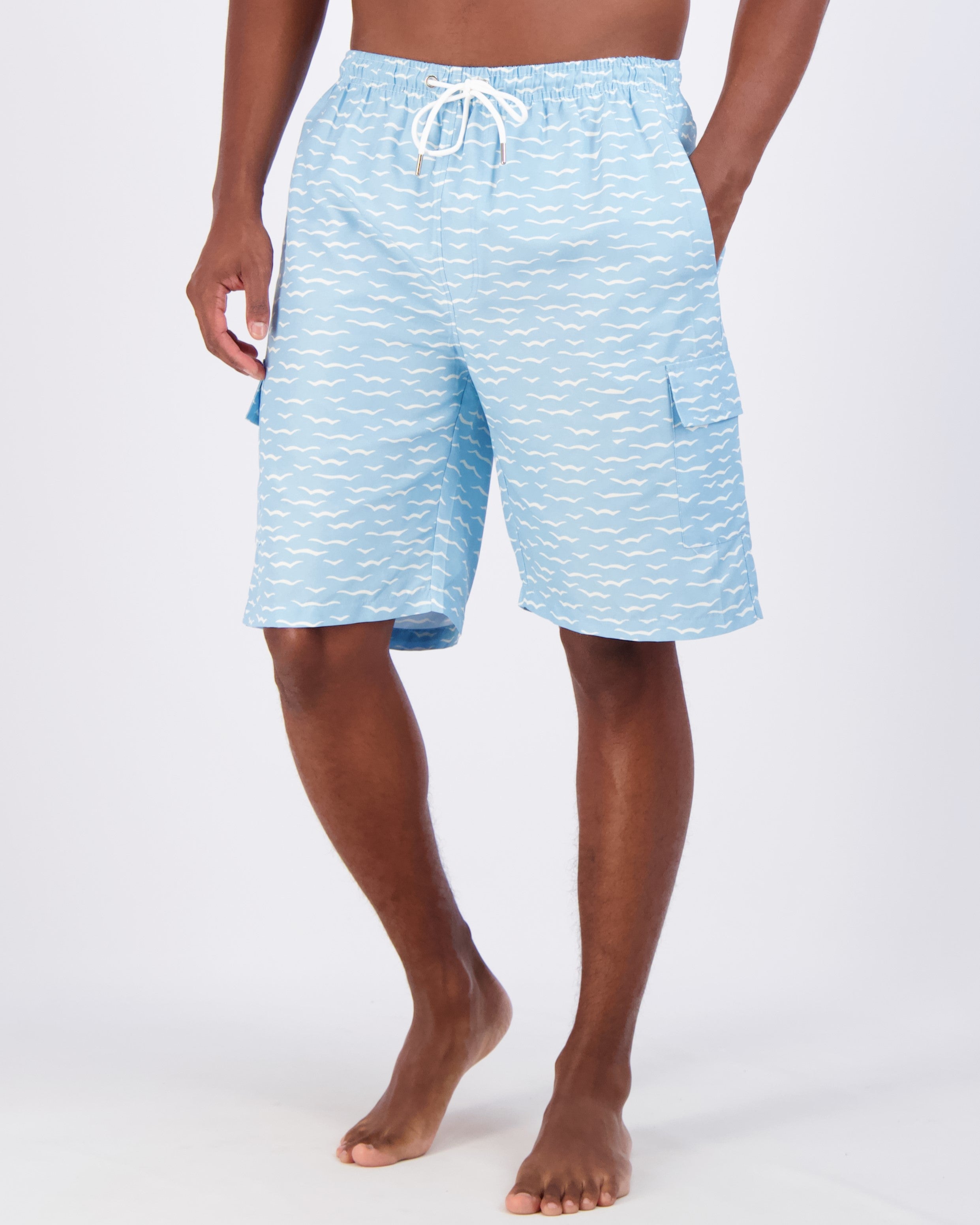 3 Pack Men s Swim Trunks with Cargo Pockets Available In Big Tall Real Essentials