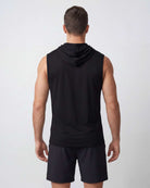 Real Essentials 3 Pack Men's Dry Fit Tank Top Hoodie Sleeveless Workout Gym Muscle Shirts - Set 1