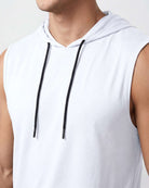 Real Essentials 3 Pack Men's Dry Fit Tank Top Hoodie Sleeveless Workout Gym Muscle Shirts - Set 12