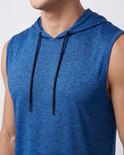 Real Essentials 3 Pack Men's Dry Fit Tank Top Hoodie Sleeveless Workout Gym Muscle Shirts - Set 3