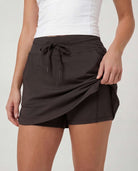 Real Essentials 3 Pack Women's 16" Skorts Skirts Pockets Athletic Golf Tennis Casual Shorts - Set 1
