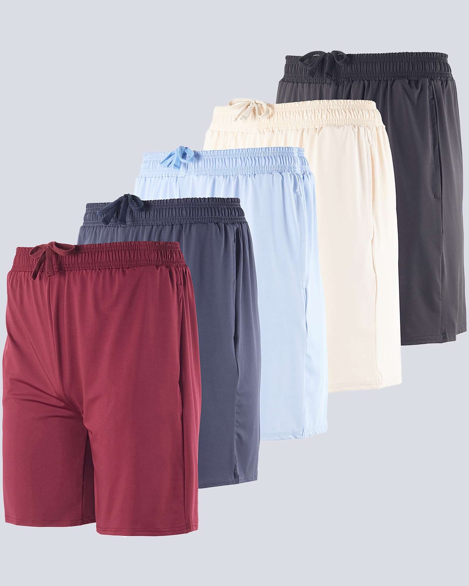 5 Pack: Men's Dry-Fit 7" Workout Shorts (Available in Big & Tall)