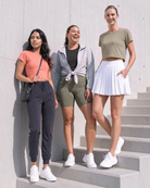 Real Essentials 5 Pack Women's Dry Fit Crop Top Workout T Shirts Short Sleeve Athletic Gym - Set 8