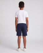 Real Essentials 3 Pack Boys' Fleece Shorts Athletic Gym Kids Teens Pajama Sleep Pockets - Solid Black, Solid Navy, Solid Charcoal
