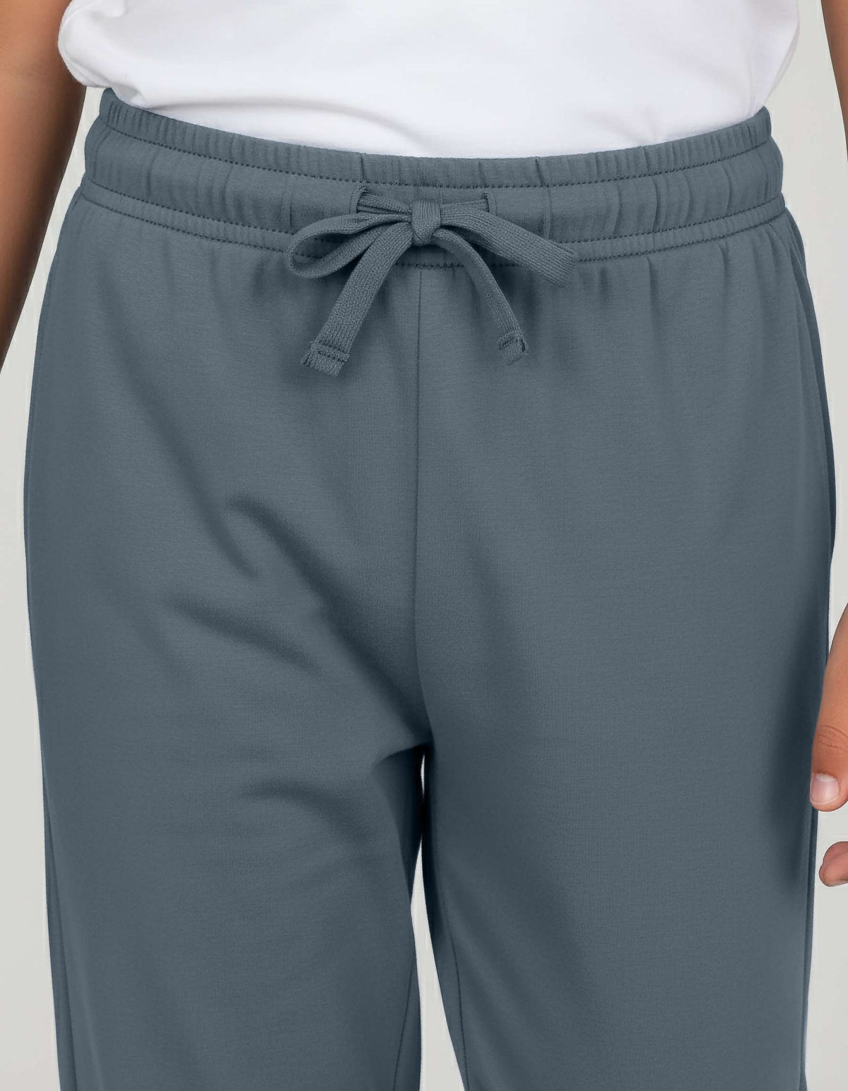 Real Essentials 3 Pack Boys' Pajama Sweatpants Joggers Open Bottom Kids Teens PJs Sweats - Set 7