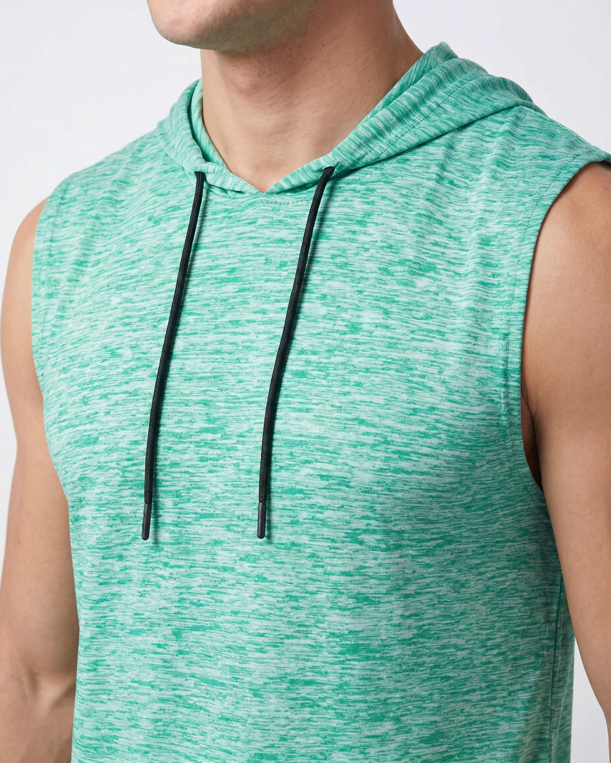 Real Essentials 3 Pack Men's Dry Fit Tank Top Hoodie Sleeveless Workout Gym Muscle Shirts - Set 7