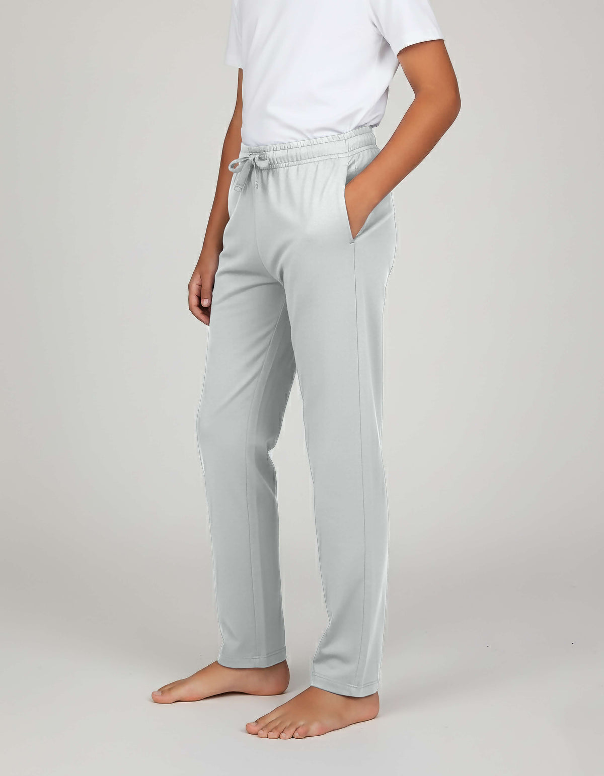 Real Essentials 3 Pack Boys' Pajama Sweatpants Joggers Open Bottom Kids Teens PJs Sweats - Set 5