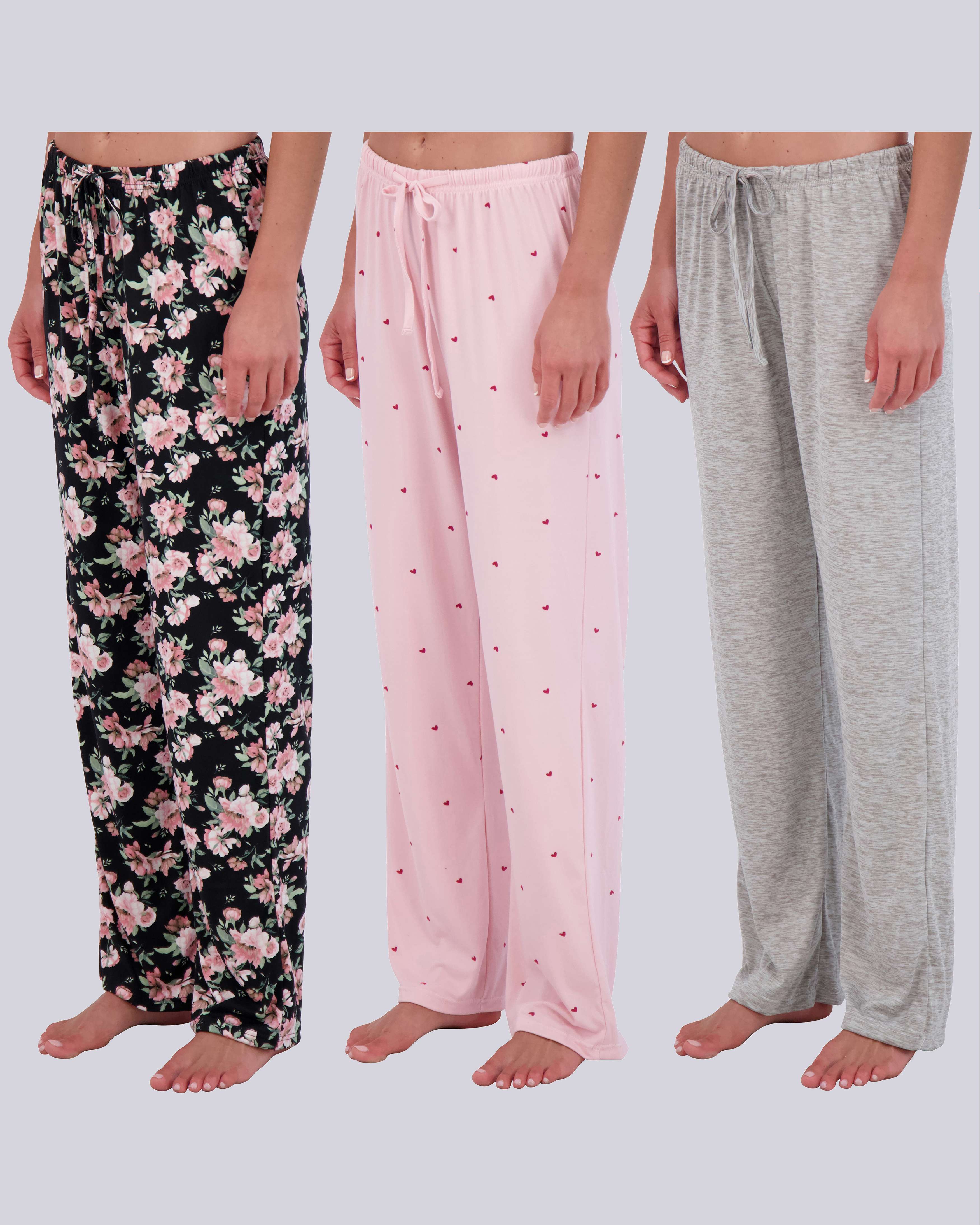 3 Pack: Women's Ultra-Soft Pajama Pants