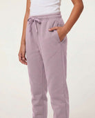 Real Essentials 3 Pack Girls' Cotton Fleece Joggers Sweatpants Kids Teens Pants Sweats - Solid Black, Solid Keepsake Lilac, Grey Heather