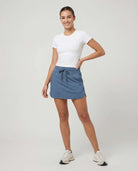 Real Essentials 3 Pack Women's 16" Skorts Skirts Pockets Athletic Golf Tennis Casual Shorts - Set 3