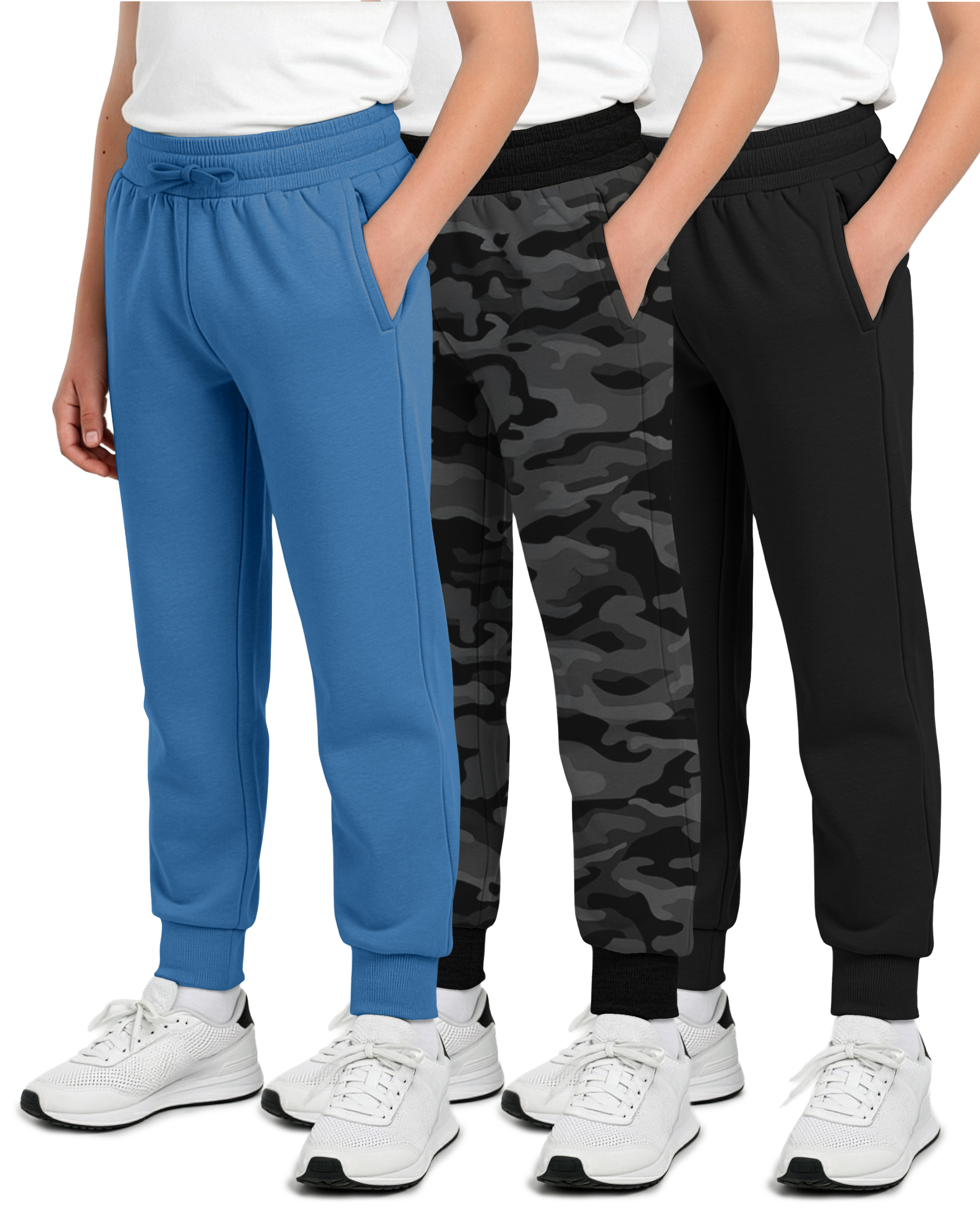 3 Pack: Boys Fleece Jogger Sweatpants