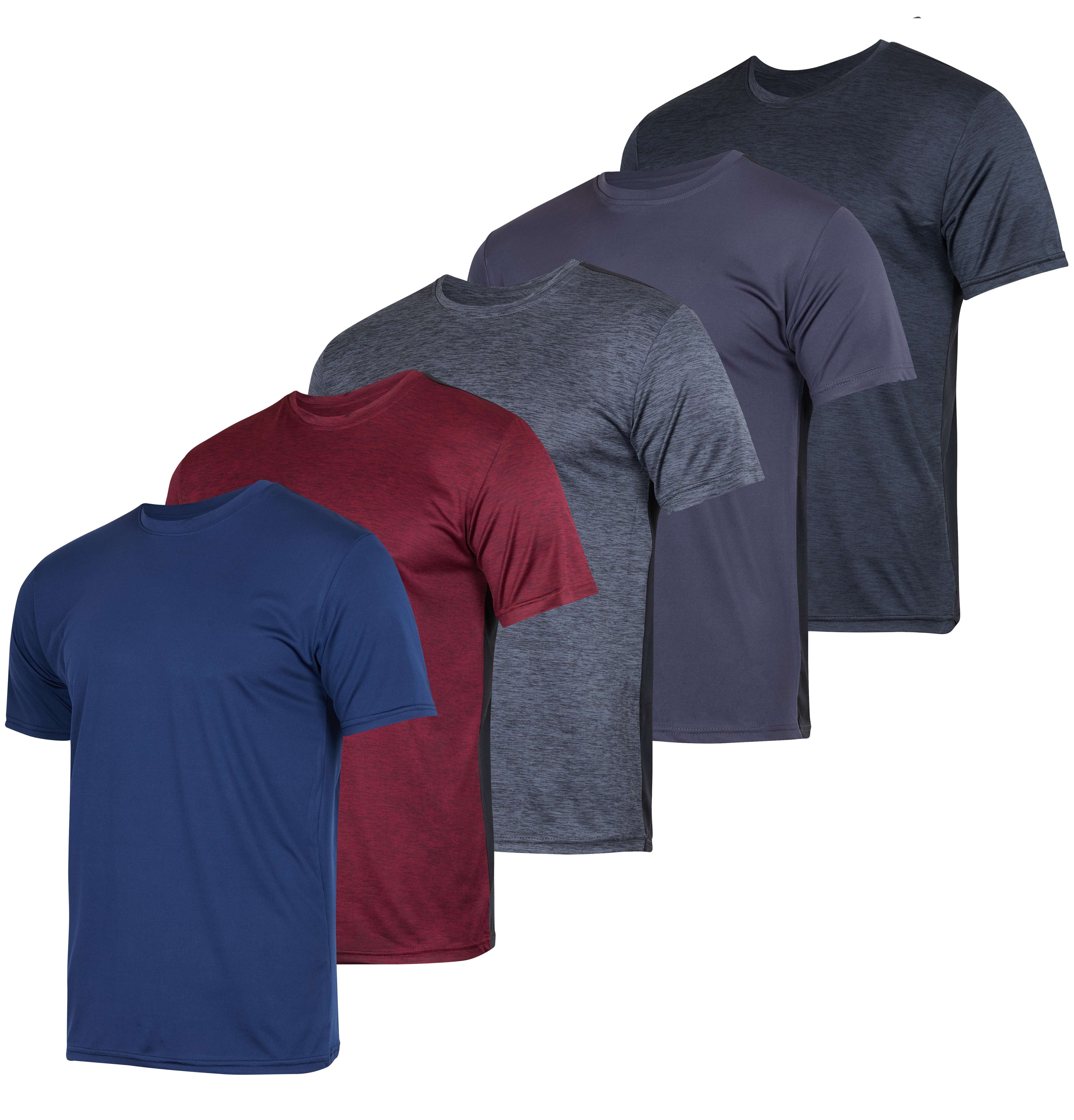 5 Pack: Boys Dry Fit Active Short-Sleeve T-Shirt