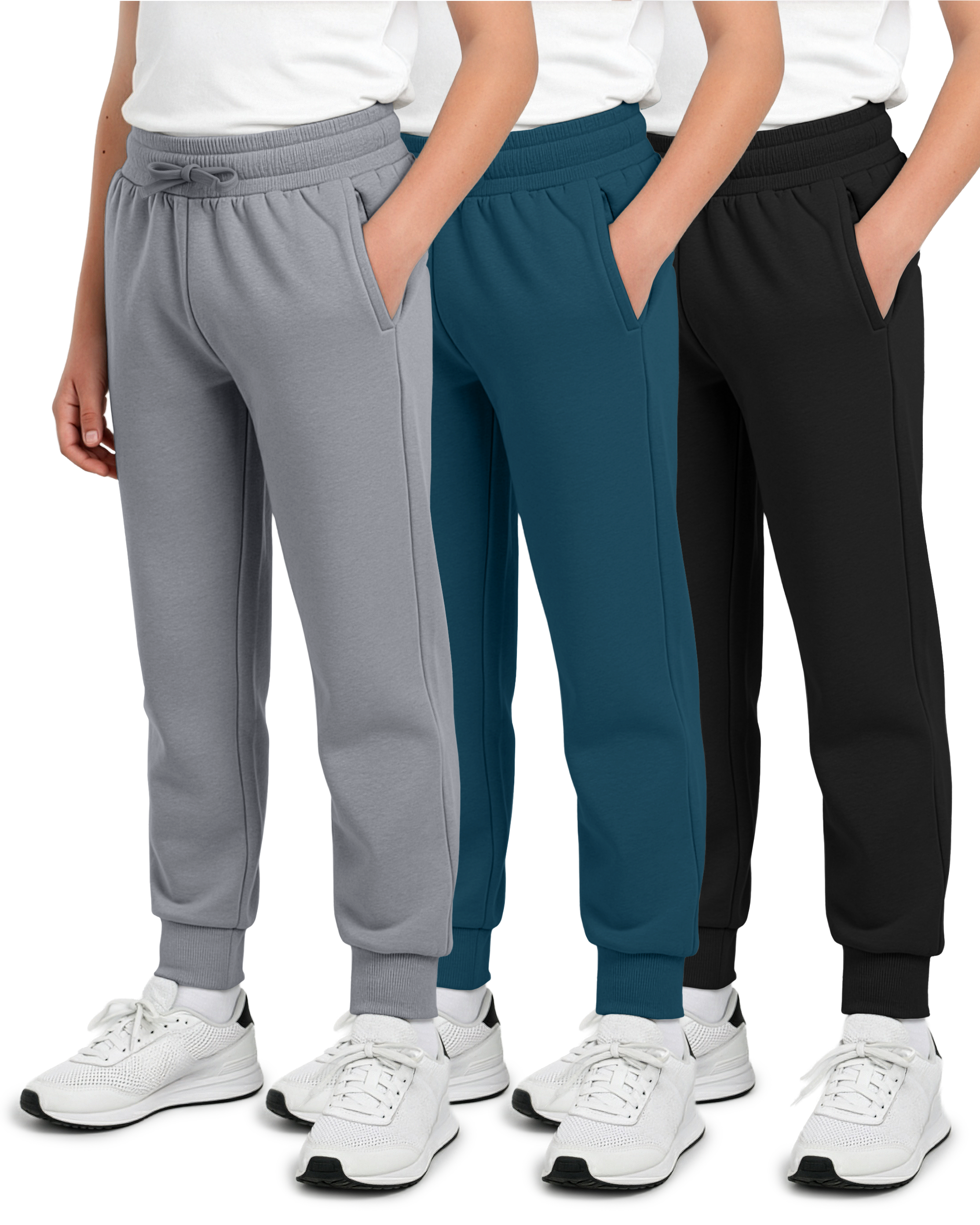 3 Pack: Boys Fleece Jogger Sweatpants
