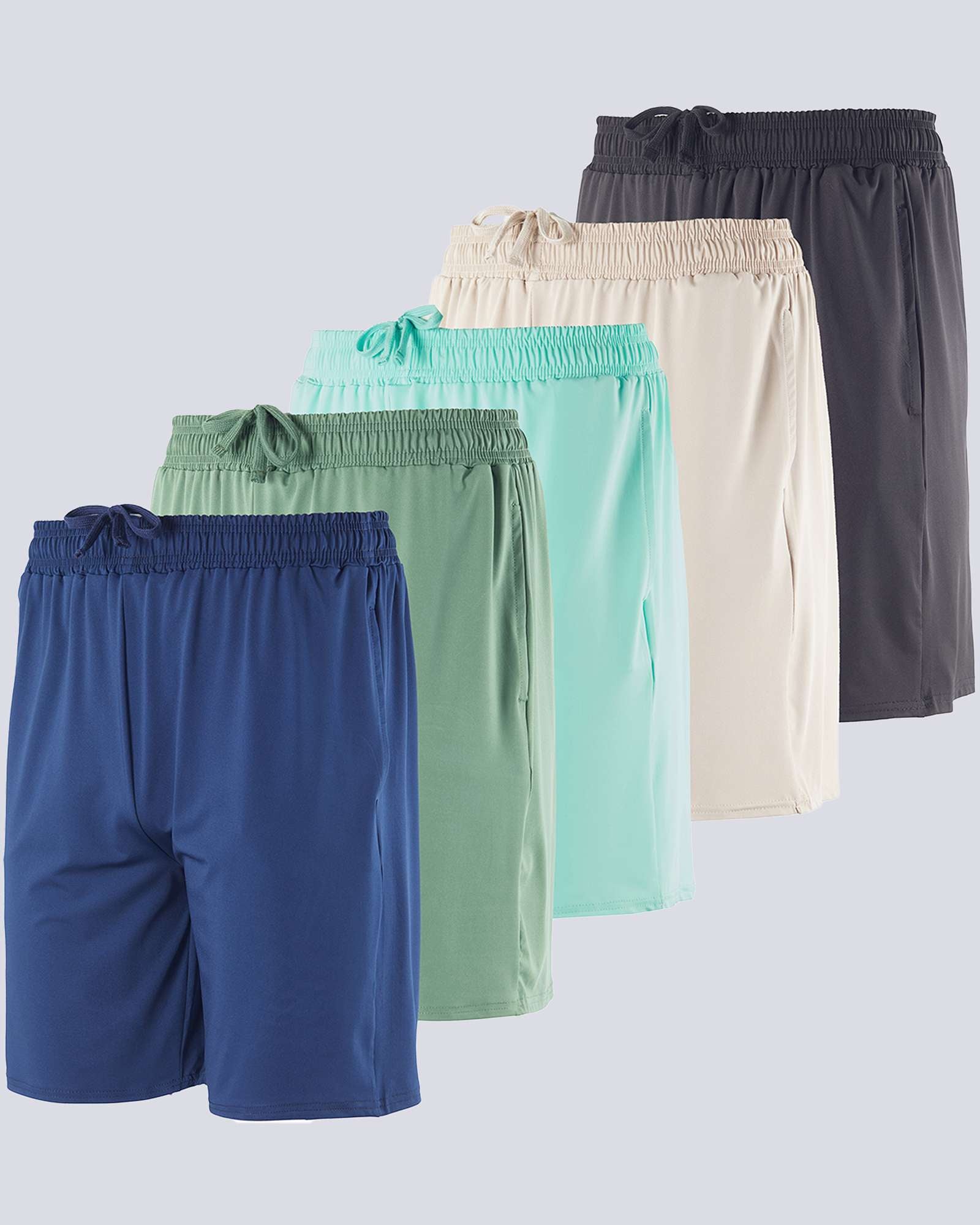 5 Pack: Men's Dry-Fit 7" Workout Shorts (Available in Big & Tall)