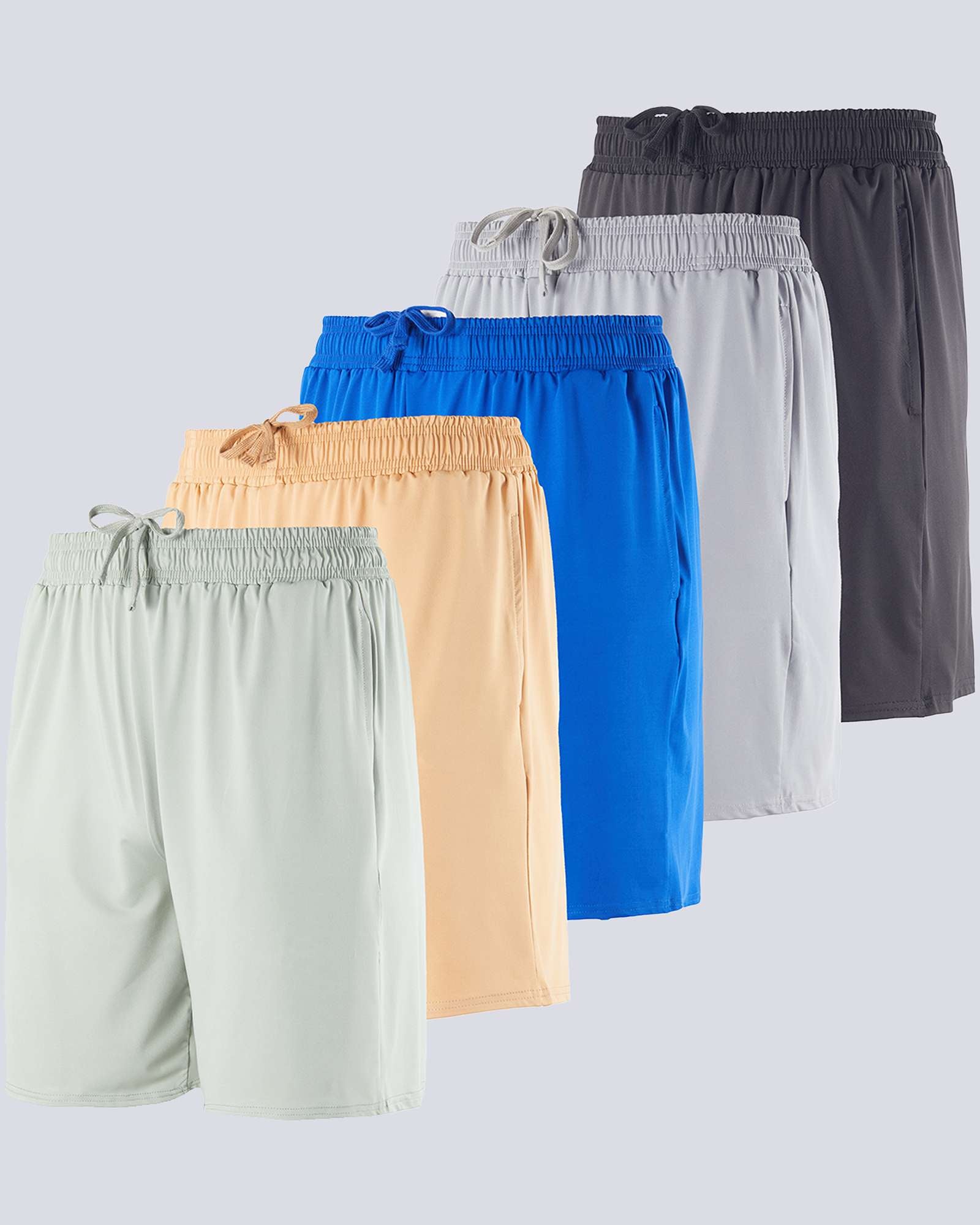 5 Pack: Men's Dry-Fit 7" Workout Shorts (Available in Big & Tall)