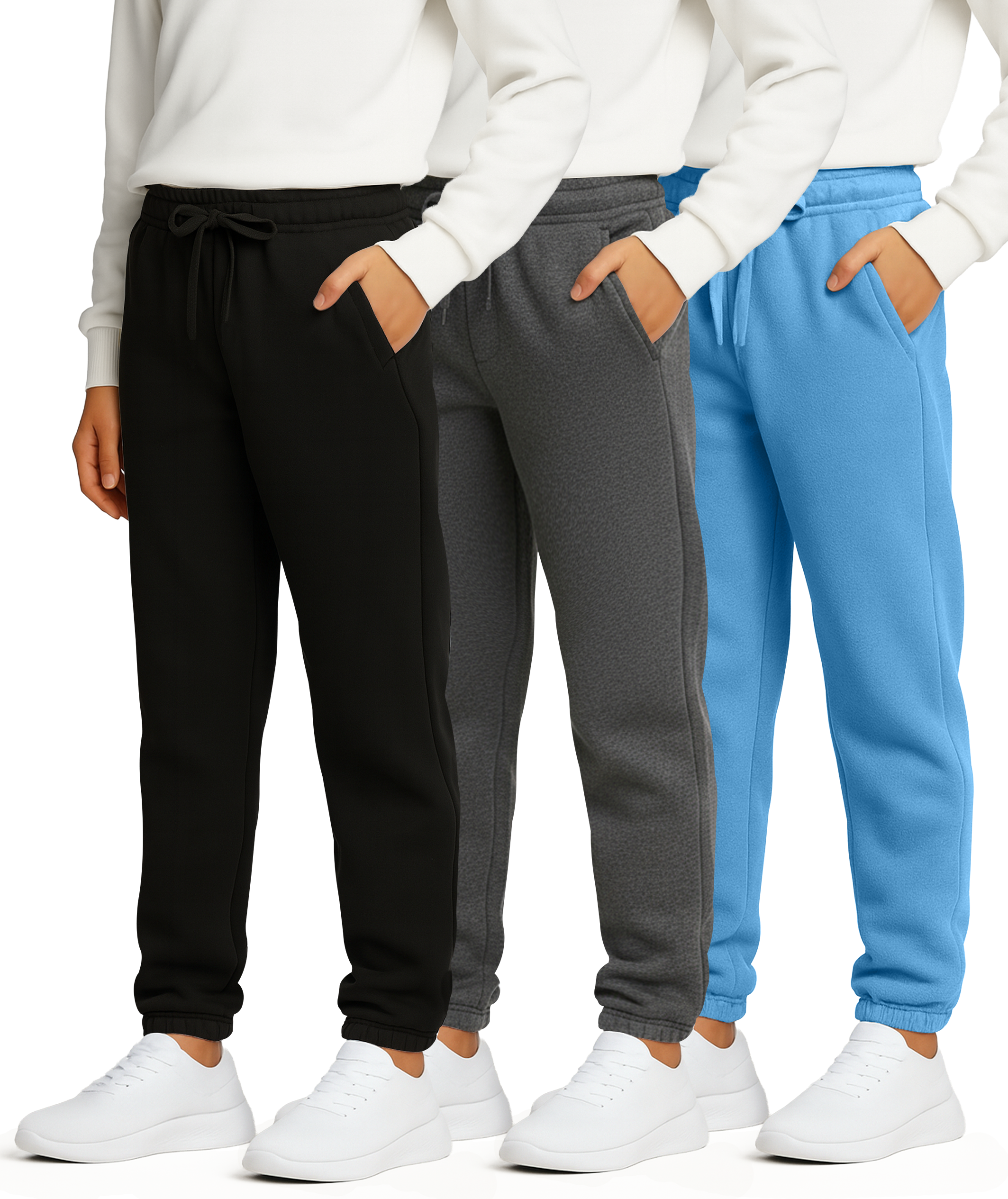 3 Pack: Boys' Tech Fleece Jogger Sweatpants