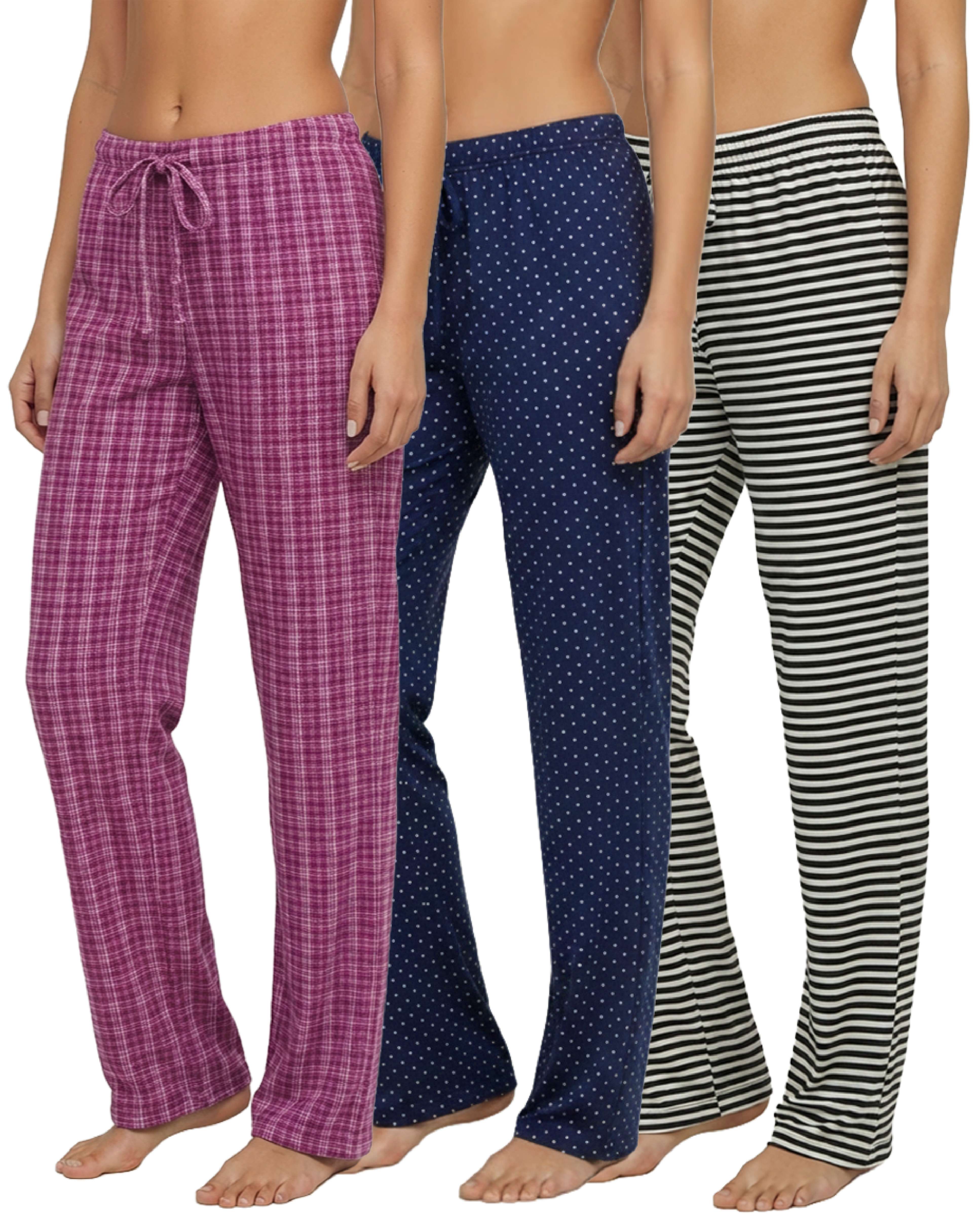 3 Pack: Women's Ultra-Soft Pajama Pants