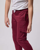 Real Essentials 3 Pack Boys' Cotton Cargo Fleece Joggers Sweatpants Pockets Athletic Kids - Set 3