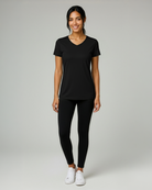 Real Essentials 5 Pack Womens Dry Fit V Neck Workout Tops Athletic T Shirts Gym Yoga Tees - Set 5
