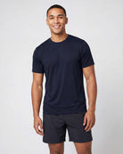 Real Essentials 5 Pack Men's Dry Fit Short Sleeve Crew T Shirts Gym Tees Athletic Workout - Solid Black, Solid Bright White, Navy Blazer, Charcoal, Solid Ultimate Grey