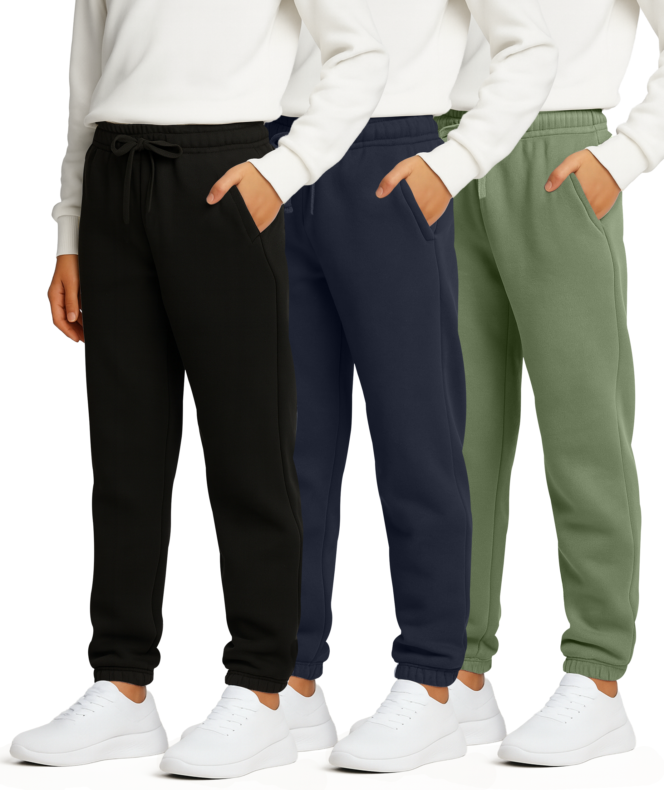 3 Pack: Boys' Tech Fleece Jogger Sweatpants