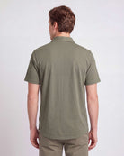 Real Essentials 3 Pack Men's Cotton Short Sleeve Button Down Casual Work Shirt Button Up - Solid Desert Sage