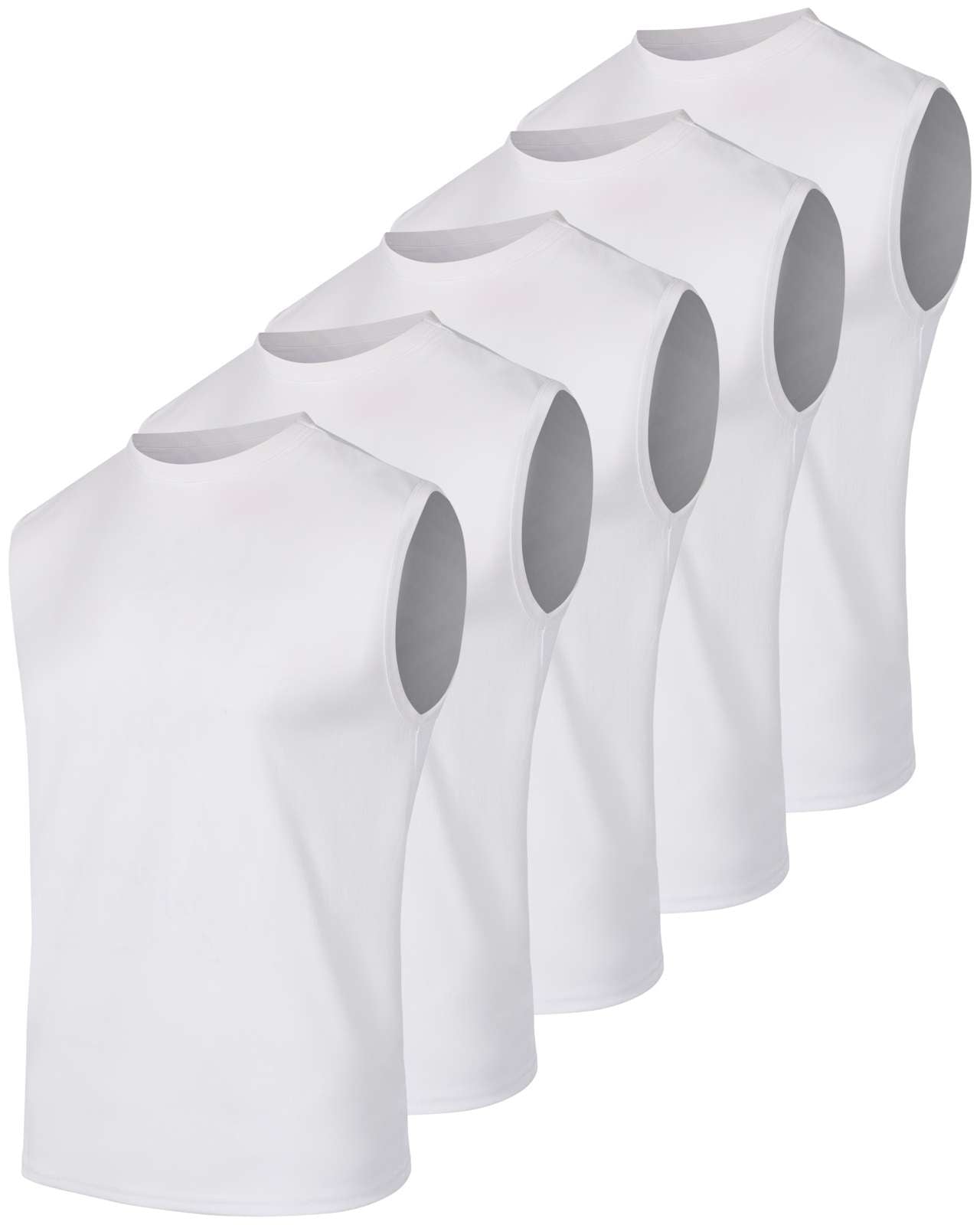 5 Pack: Mens Mesh Active Tank Top (Available in Big & Tall)