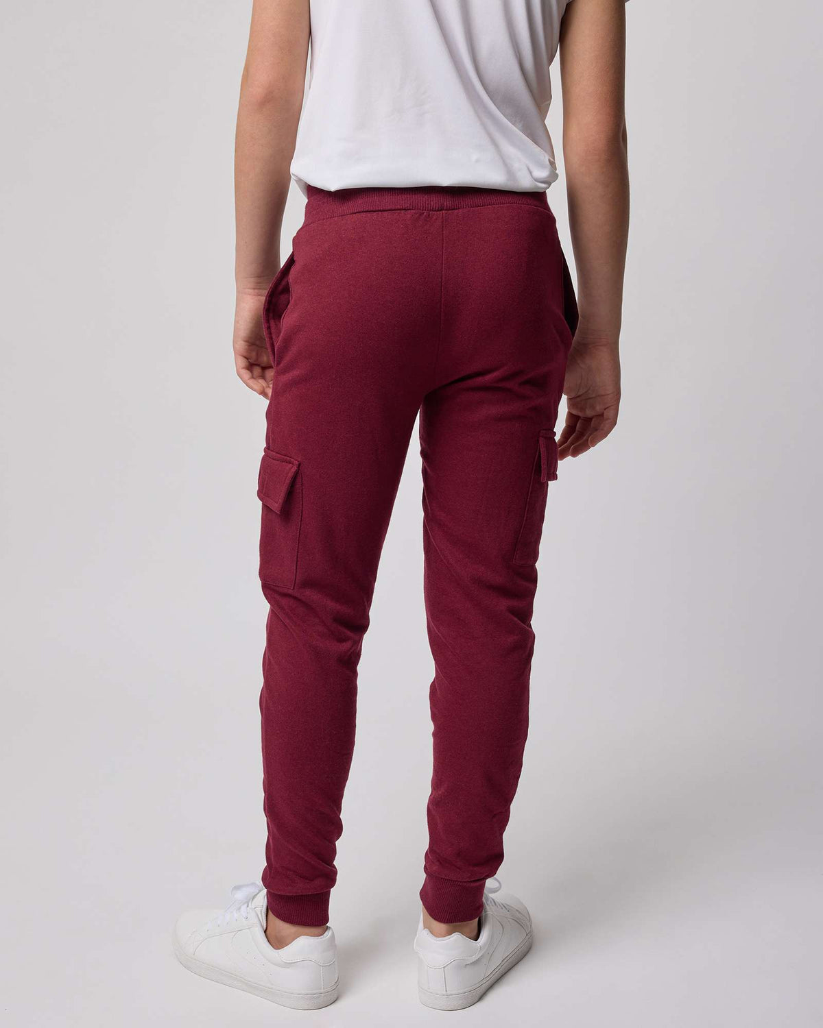 Real Essentials 3 Pack Boys' Cotton Cargo Fleece Joggers Sweatpants Pockets Athletic Kids - Set 3