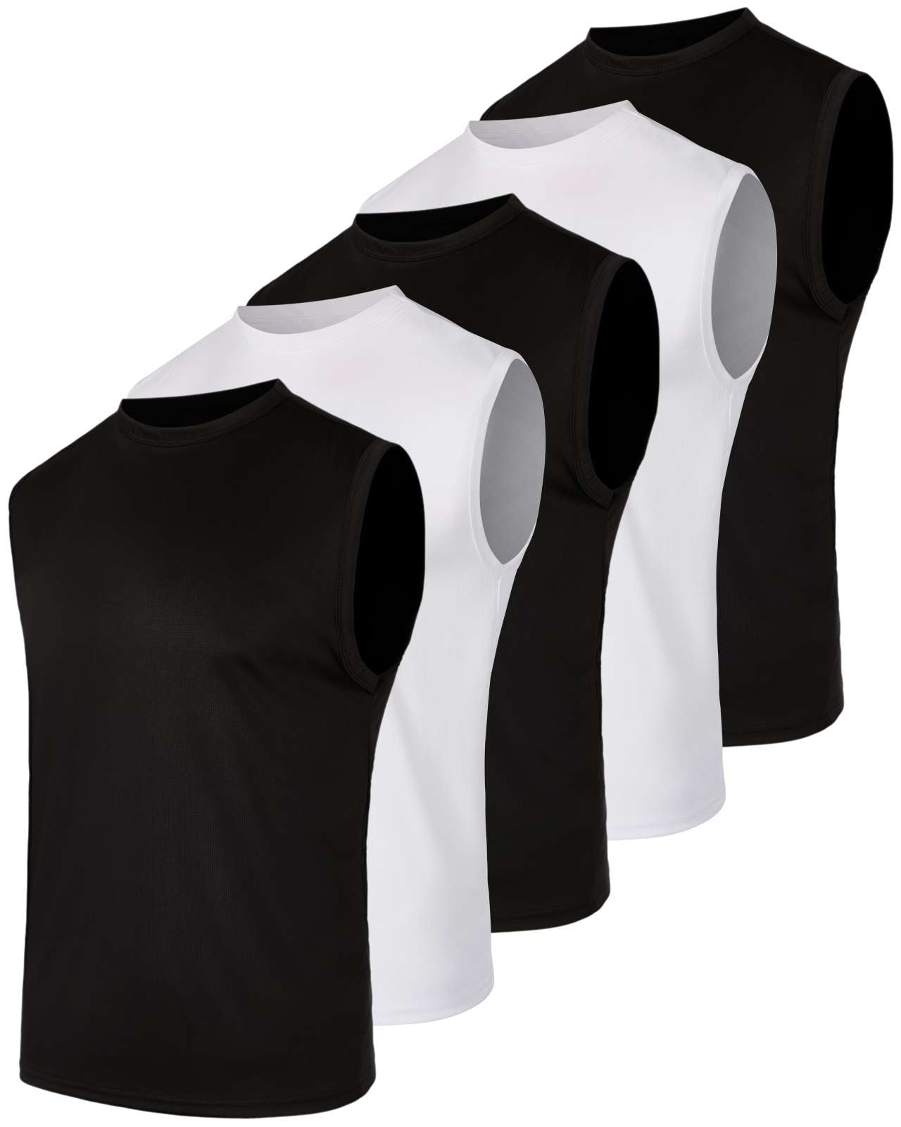 5 Pack: Mens Mesh Active Tank Top (Available in Big & Tall)