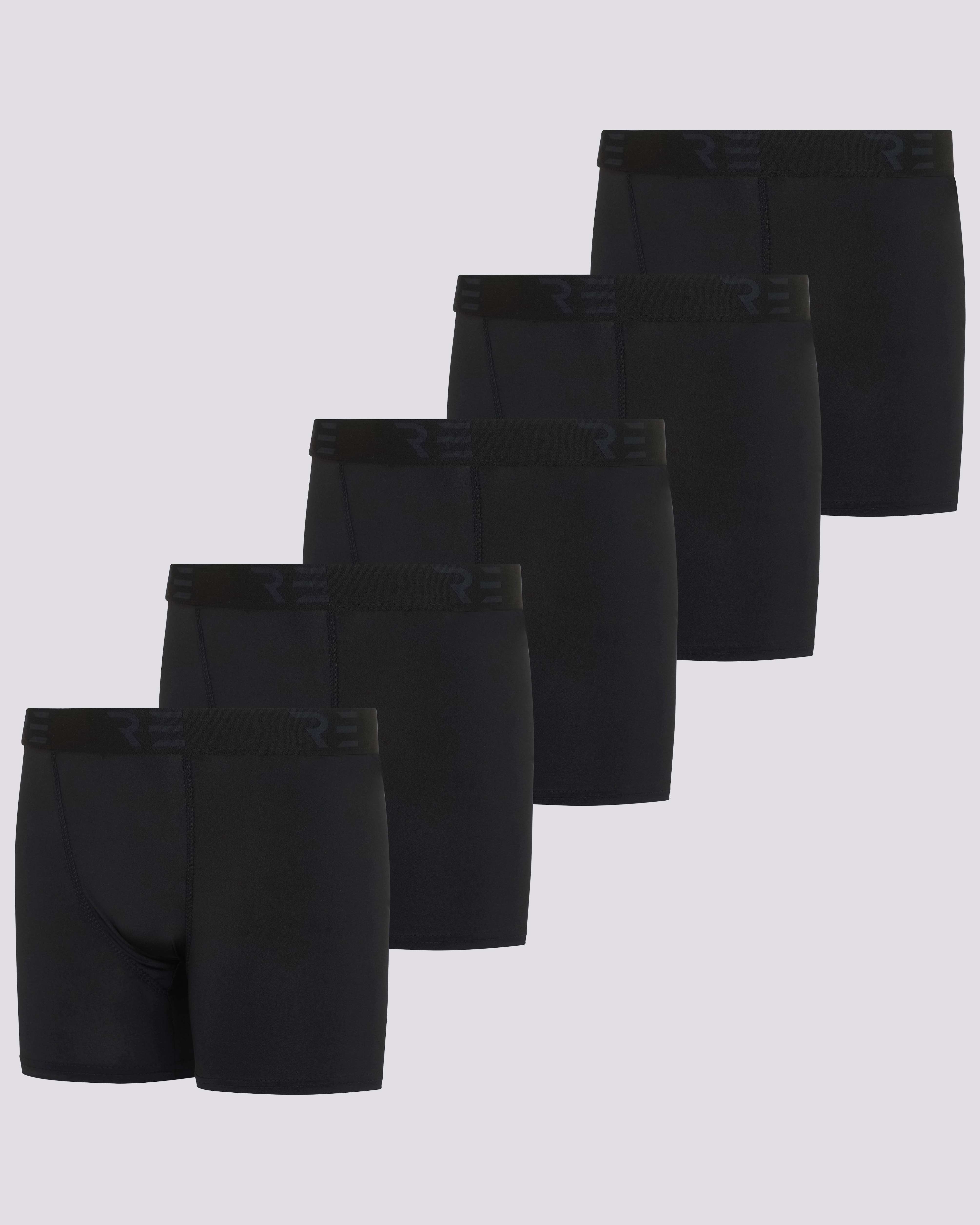 5 Pack: Boys Compression Shorts Underwear