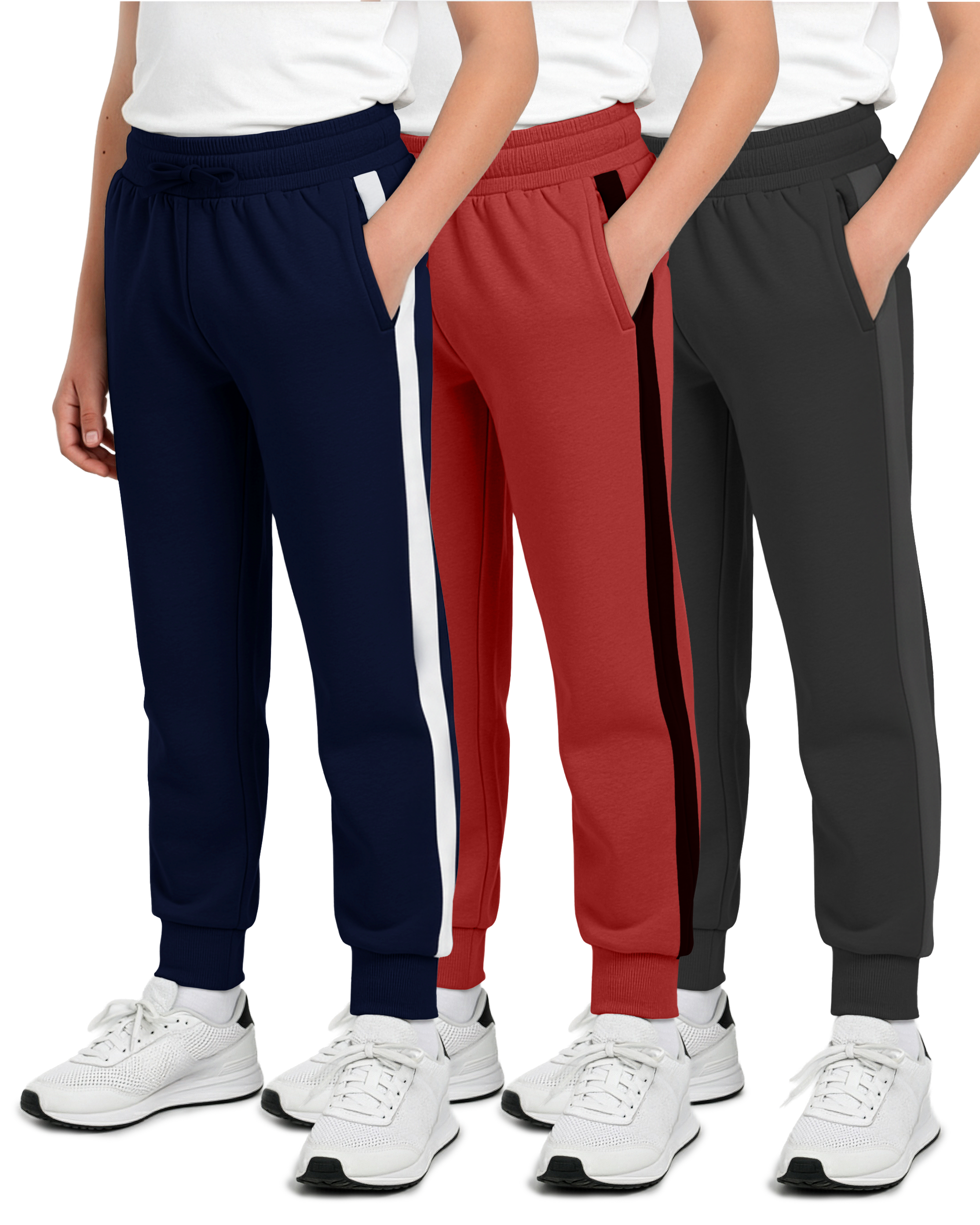3 Pack: Boys Fleece Jogger Sweatpants