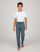 Real Essentials 3 Pack Boys' Pajama Sweatpants Joggers Open Bottom Kids Teens PJs Sweats - Set 7