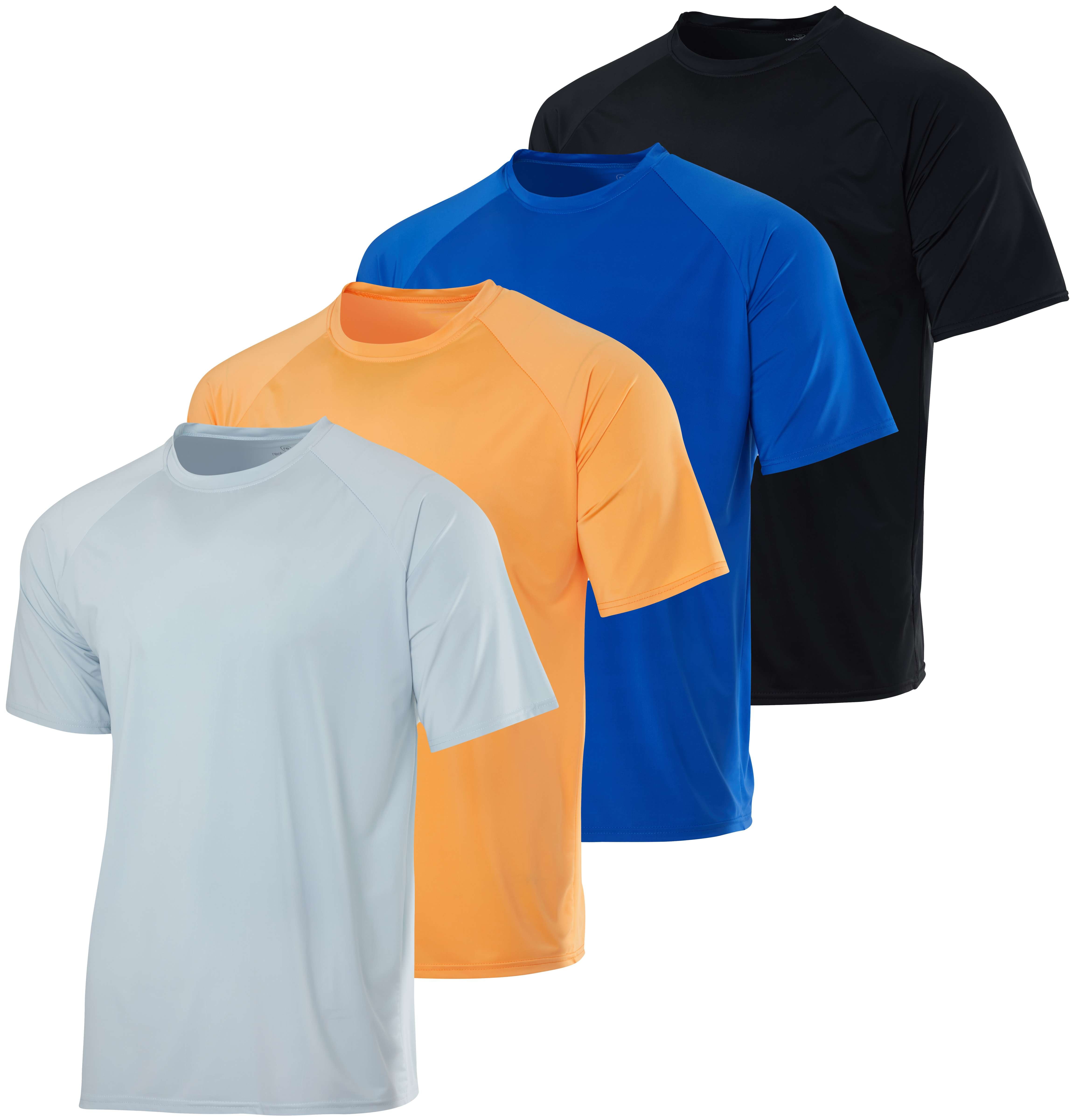 4-Pack: Boys Short Sleeve Quick Dry UPF 50+ Sun Protection Rash Guard Shirt ? Swimwear Surf Top for Boys