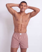 Real Essentials 3 Pack Mens Cotton Pajama Shorts Poplin Woven Lounge Sleep PJs with Pockets - Solid Black, Iceberg Green Stripe, Red Ochre Stripe