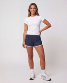 Real Essentials 5 Pack Women's Dry Fit Dolphin Shorts Athletic Running Workout Gym Hiking - Set 9