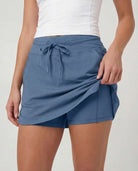 Real Essentials 3 Pack Women's 16" Skorts Skirts Pockets Athletic Golf Tennis Casual Shorts - Set 3