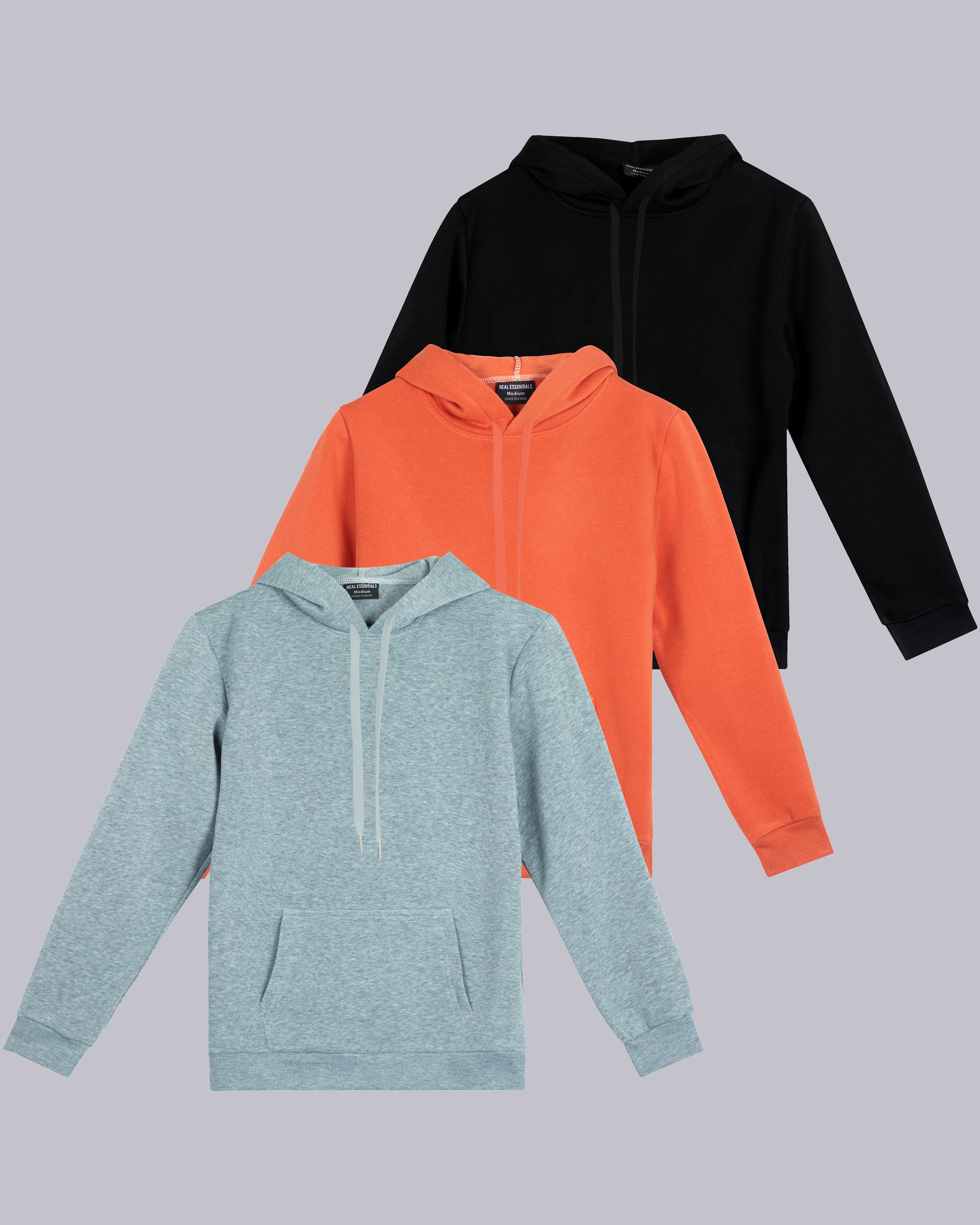 3 Pack: Womens Fleece Pullover Hoodie Sweatshirt