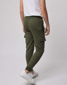 Real Essentials 3 Pack Boys' Cotton Cargo Fleece Joggers Sweatpants Pockets Athletic Kids - Set 6