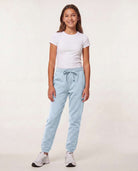 Real Essentials 3 Pack Girls' Cotton Fleece Joggers Sweatpants Kids Teens Pants Sweats - Solid Black, Solid Pale Lilac, Solid Ballad Blue