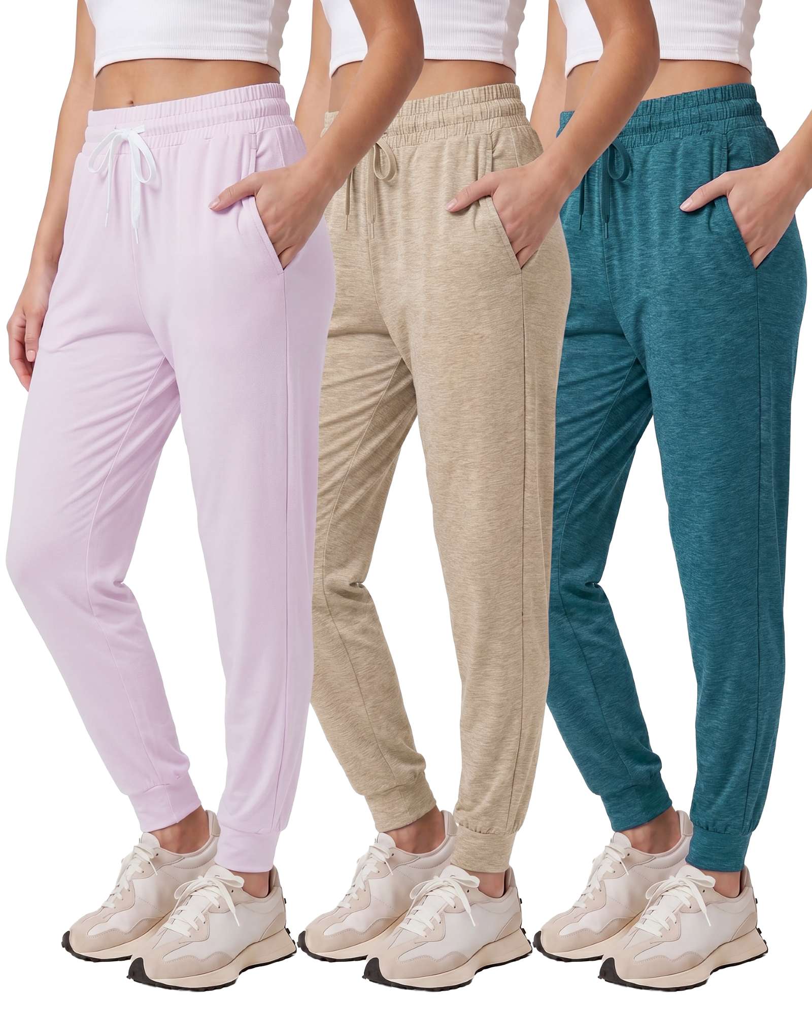 3 Pack: Womens Ultra-Soft Lounge Joggers