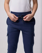 Real Essentials 3 Pack Boys' Cotton Cargo Fleece Joggers Sweatpants Pockets Athletic Kids - Set 3
