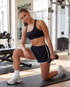 Real Essentials 5 Pack Women's Dry Fit Dolphin Shorts Athletic Running Workout Gym Hiking - Set 1