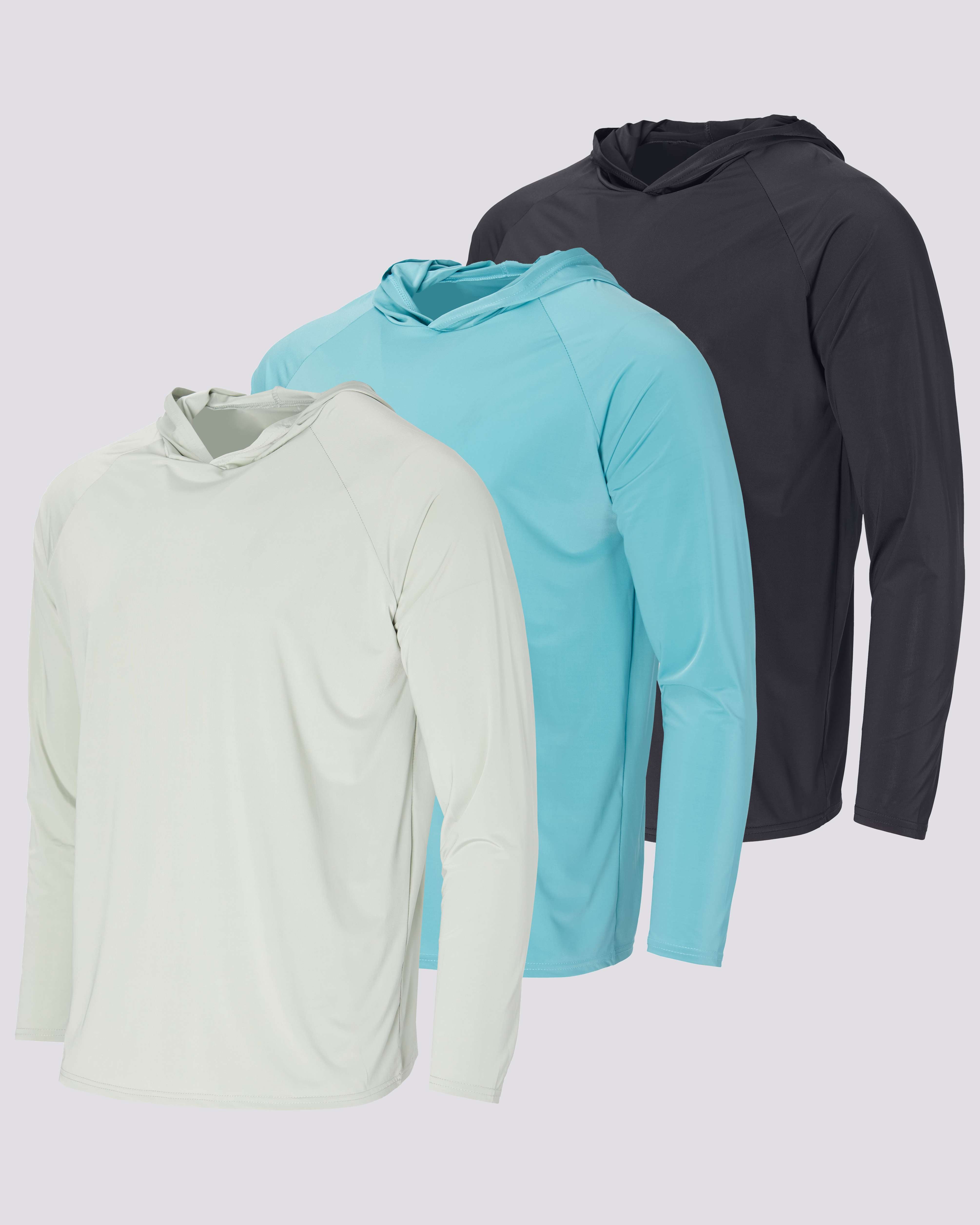 Men's long sleeve hooded rash guard deals
